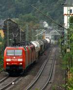 152 114 mit 185 180 151 022 und 151 067 und Gz Bacharach/Rhein 14.09.2013