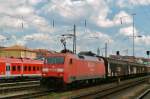 DB 152 104 hält am 22 Mai 2010 in Würzburg Hbf.