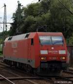 152 088-1 fhrt am 13.8.10 solo durch den Harburger Bahnhof.