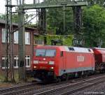 152 074-1 rollt am 1.8.10 durch den Harburger Bahnhof hindurch und strebt weiter gen Maschen.