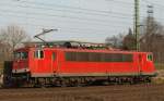 155 160-5  fuhr am Abend des 30.3.11 nochmal Solo an uns vorbei.