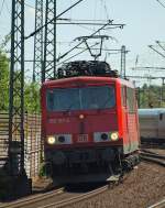 155 151-4 war eine der vielen 155ziger die an diesem Tag durch Harburg rollten. 03.06.11   Bild Nr.3500