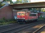Die einzige 155 am heutigen Tage war die 155 265-2 die Solo durch Harburg rauschte. 15.10.11