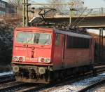 155 148-0 rollte einsam durch Harburg und musste auf den Metronom aus Cuxhaven warten. 31.1.12