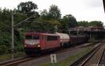 155 214-0 fhrt am 31.8.12 mit einem gemischten Gz durch Rbenkamp.