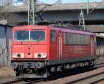 Sie machen sich rar in Hamburg die Energiecontainer...155 151-4 war der Einzige am 3.4.2013 den wir antrafen.