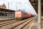 155 060-7 DB Cargo mit dem Kalizug GC 60640 von Baalberge nach Wismar in Stendal.