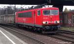 155 260-3 fuhr am 26.11.09 als Lz durch HH-Harburg.