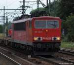 Kurze Zeit spter kommt 155 183-7 mit einem weiteren Gterzug zurck und durchfhrt abermals den Harburger Bahnhof. 1.8.10