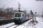 1116 911-7 (182 911-8) MWB - Mittelweserbahn GmbH fr ODEG - Ostdeutsche Eisenbahn GmbH mit dem RE4 (RE 37316) von Ludwigsfelde nach Rathenow, bei der Einfahrt in Rathenow. 10.12.2012