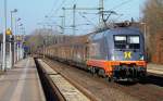 HC 242.517(182 517-3)  Fitzgerald  mit dem Papierzug nach Dortmund(45685)in Schleswig. 01.03.2013