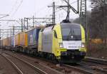 TXL/ARS 182 511 mit KLV-Zug in HH-Harburg 02.03.2013