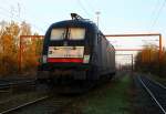 MRCE/TXL 182 529-8 abgestellt in Padborg. 08.11.2013(Bild 2)