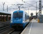 ALEX 183 002 hier noch mit Arriva Schriftzug, Mnchen Hbf, 03.03.08.