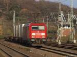 185 307-6 strebt am 20.11.10 mit einem Gz durch Kln-West.