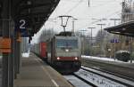 185 578 von Crossrail am 27.11.10 bei der Durchfahrt von Bonn Bad Godesberg in Richtung Kln