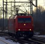 012. Einzelfahrer der HGK in Form von 185 604-6 in Hamburg-Harburg. 3.1.11