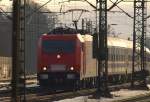 015. HGK's 185 582 kam mit einem 15 Waggon Suferzug aus Bludenz nach Hamburg gefahren. 3.1.11