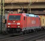 185 230-0 poltert am 11.2.11 durch den Bhf. Hamburg-Harburg.