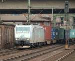 185 548-5 der Firam ITL zog am 30.3.11 einen Containerzug durch Harburg.