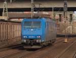 185 530-3 der VPS Lz Richtung Hafen Hamburg. 02.04.11