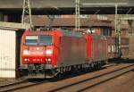 185 181-5 und 264-9 auf dem Weg zum Hansa Port um sich dort einen Kohlependel ab zu holen. 2.4.11