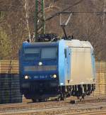 185 514-7 AlphaTrains/TX Logistik rollte Solo durch Harburg. 2.4.11