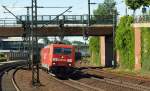 185 202-9 zog einen kurzen ler durch Harburg. 03.06.11