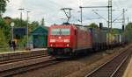 185 297-9 zog am 23.6.11 den 42387 durch Schleswig Richtung Maschen.