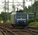 185 509-7/185-CL 009 unterwegs fr VPS fuhr einsam durch Harburg. 01.07.11