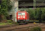 185 344-9 kam Solo fahrend durch Harburg gerollt. 19.8.11