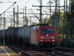 185 223-5 durchquert Harburg mit einem langen ler. 30.9.11
