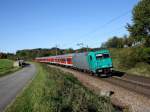 br-6185-traxx-f140-ac1-ac2/168407/die-185-619-mit-einer-s Die 185 619 mit einer S Bahn nach Neumarkt Oberpfalz am 15.10.2011 unterwegs bei Plling.