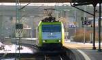 185 542-6(Captrain)rollte gaaaanz langsam durch den Harburger Bahnhof. 31.1.12