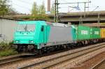 185 607-9 auf dem Weg nach Maschen, HH-Harburg, 28.04.12.