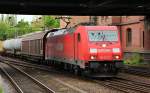 185 222-7 durchfhrt HH-Harburg mit einem Mischer. 5.5.12
