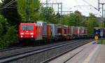 185 205-2 rauscht am Morgen des 17.05.12 durch Schleswig.