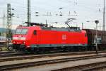 185 126-0 mit Gz im Bhf Basel Bad. 01.06.12