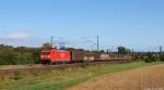 185 241-7 fhrt am 1.9.12 mit einem gemischten Gz bei Elze (Han) durch das Leinetal.