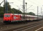 HGK/ARS 185 603-8 mit Mller-Reisen Sonderzug aufgenommen in HH-Harburg. 07.09.12