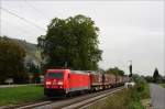 185 315 mit KLV-Zug in Richtung Norden am 11.10.12 in Leutesdorf