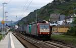 Crossrail 185 590-7 und 577-4 mit nem Walter-KLV aufgenommen in Kaub. 13.09.2013