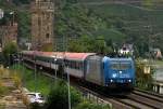LTE 185 529-5 mit Sonderzug nach Oberhof(2)Oberwesel 13.09.2013