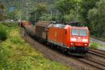 185 089-0 mit Gz , Bacharach, 14.09.2013