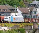 Railpool/Novelis 185 697-0 Kaub am Rhein 14.09.2013  (6500)