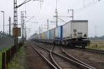 Hier der DGS 45699 mal  von hinten  gesehen...legaler Standort brigens direkt am Umspannwerk der DB in Jbek. 20.10.2013