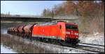 185 180 DB Schenker mit Güterzug am 06.12.13 in Götzenhof