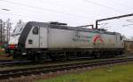 Mitten im Bhf in Padborg abgestellt...TXL/MRCE 185 407-4(Unt/25.09.12). 08.12.2013