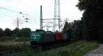 185 517-0 der ITL fuhr am 17.9.13 mit einem Containerzug durch Waltershof.
