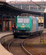 AlphaTrains/Captrain 6185 506-3/185-CL 006 mit unbekannter Schwesterlok in HH-Harburg. 31.03.2014